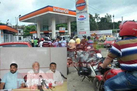 Fuel crisis disrupting Tripura Political Campaigning Fuel crisis disrupting Tripura Political Campaigning